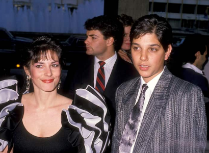 Ralph Macchio and Phyllis Fierro at the Premiere of 'Lawrence of Arabia' Restored Version, Century Plaza Cinema, Century City. Photo: Ron Galella Source: Getty Images