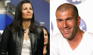 Zinedine Zidane and Lila Zidane