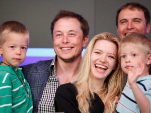 Damian musk mother and father, Justina and Elon musk