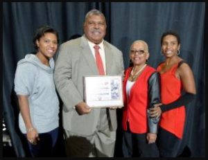 Rosemary Crennel with her husband Romeo Crennel and daughters